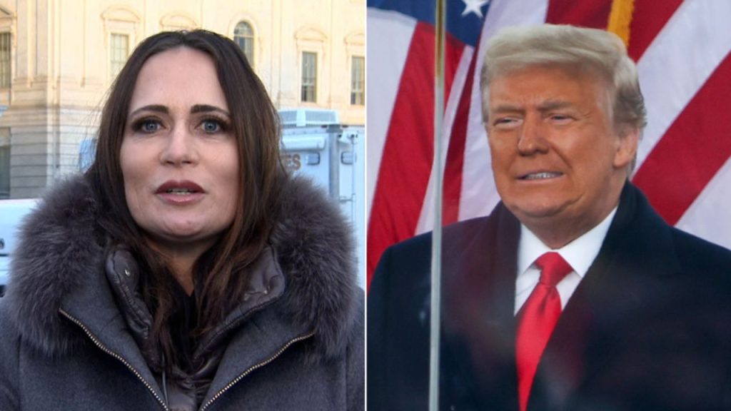 Stephanie Grisham and Trump